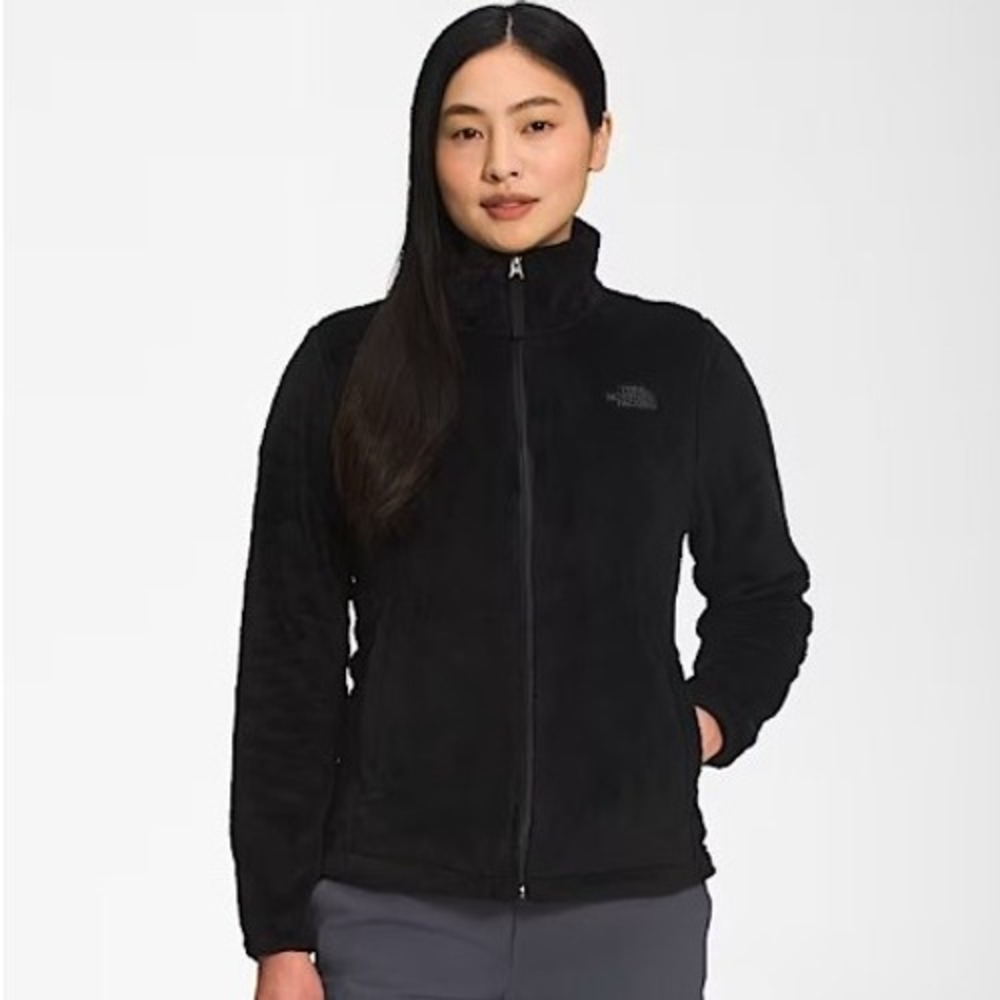 The North Face Women's Pink Ribbon Osito Fleece Jacket Size M Black - Picture 2 of 14